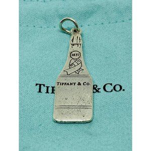 SOLD!!! Tiffany & Co 1837 Champagne Bottle Pendant or Charm in Sterling Silver